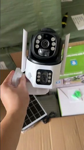 Eseecloud V380 Pro 4G WiFi 2 lens solar IP camera in CCTV camera survillance systems