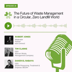 Can waste become a resource, not a burden? As the shift toward a circular economy gains pace, waste-to-energy is emerging as a viable solution—reducing landfill use, generating power, and supporting sustainable urban growth. But it’s not without its challenges. In our latest podcast episode, waste experts Tim Clarke (Warsan Waste Management) and Daker El Rabaya (BEEAH) explore the complexities and opportunities of waste-to-energy as a pillar of future-ready waste strategies — moderated by Rob Jo