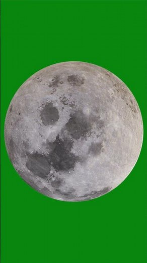 Full moon 4k green screen | realistic moon stock footage #greenscreen #moon #shorts
