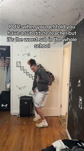 POV: you have a substitute teacher and it’s the worst sub in school #POV #relatable #Shorts