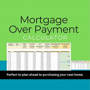 Mortgage Overpayment Calculator Spreadsheet | Assess Property Equity for Planning a Future Upsizing | Mortgage Tracker Template | XLSX - Etsy Canada