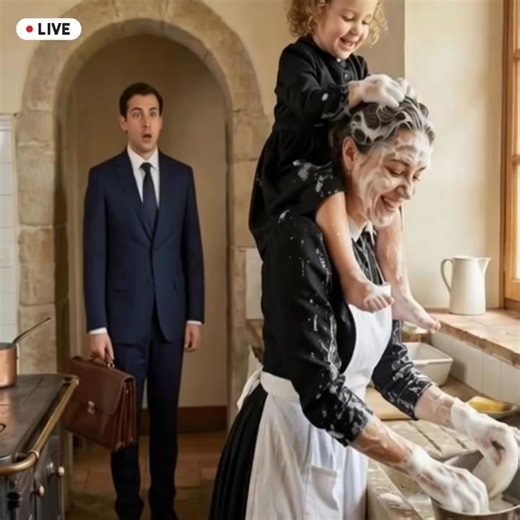 😱The billionaire returned home early that day—as he stepped into the kitchen, the world seemed to turn upside down.😱😱 Mars had lived through financial crises, cutthroat negotiations, and losses that would have broken anyone. Yet, no professional success had left him so empty in recent months. In his luxurious home, he learned a bitter truth: money can buy everything—except mend a broken heart. His three-year-old daughter, Lily, had been mute since her mother's death in a car accident. That mo