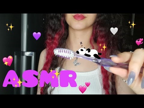 ASMR I will brush your teeth with a soft toothbrush🪥✨️
