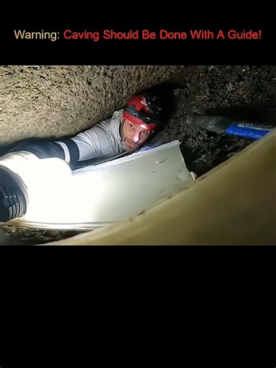 Warning Caving Should Be Done With A Guide(1) #caveman #hole #hellhole #lava #underground