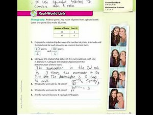 6th Grade Math Chapter 1 Lesson 6: Equivalent Ratios