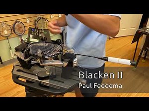 Time Lapse: How to String a Yonex Blacken II Badminton Racquet (Paul Feddema 2)