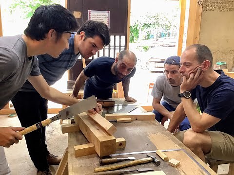 Traditional Japanese woodworking workshop in Kyoto, September 2020
