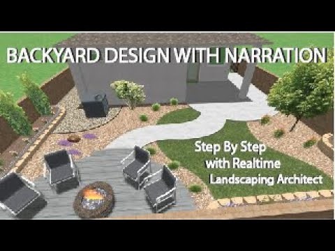 Full Backyard Design with Narration (from start to 3D video) - Realtime Landscaping Architect