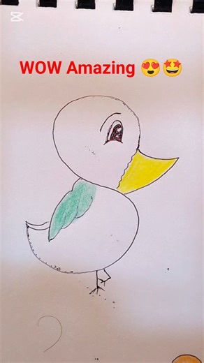 How to draw duck 🦆 with letter S.#drawing #drawingtutorial #duck #art #viral #shorts #art