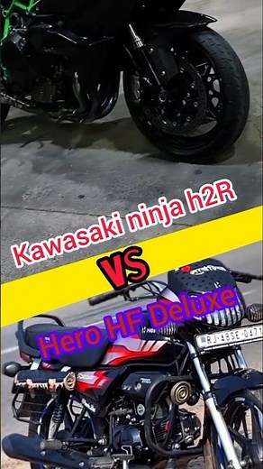 expenses bike vs average bike 😮h2r vs HF Deluxe #kawasakininjah2r #hfdeluxe #facts #superbike