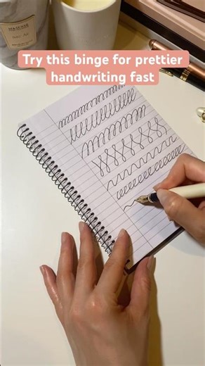 Drastic results: Try this writing binge for pretty handwriting #journaling #journalingideas #shorts