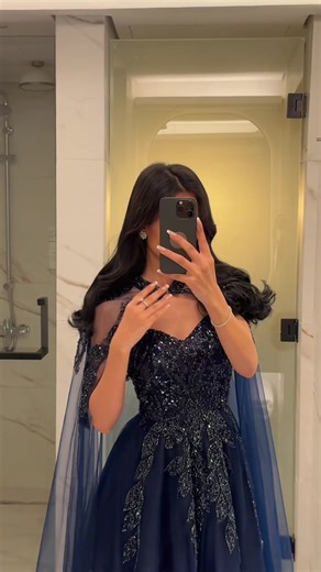 رمز الفستان : 8891 #فستان_سهرة #كحلي #اكسبلورexplore #السعودية🇸🇦 #tiktok