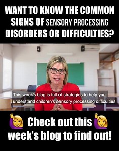 3.8K views · 25 reactions | Check out my list of common signs of sensory processing disorders or difficulties in this week's BLOG; https://suelarkey.com.au/sensory-processing-disorder/ | Sue Larkey | Facebook