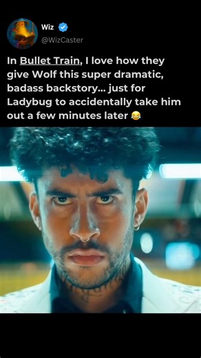 In Bullet Train, Wolf gets a full villain backstory… then dies immediately