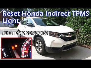 How To Reset Honda Indirect TPMS System