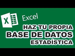 CÓMO HACER UNA BASE DE DATOS ESTADÍSTICOS - SÚPER FÁCIL #spss #excel #estadistica #basededatos