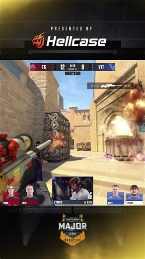 ZywOo DECIDES THE ROUND with clean AWP triple #starladder #cs #кс #csgo