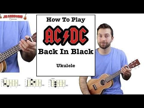 How to play Back in Black by AC/DC on the Ukulele - Easy Ukulele Tutorial/Lesson - Jb Lessons
