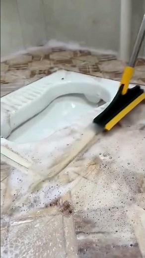 🧹 3-in-1 Long Handle Floor Brush #CleaningHacks #BathroomClean #FloorBrush