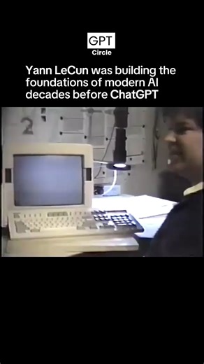 GPTCircle | AI | Artificial Intelligence on Instagram: "Back in nineteen eighty nine, long before GPUs, cloud computing or large datasets, Yann LeCun was already building neural networks that could recognize handwritten text. Using early convolutional neural network ideas, his models learned to identify characters from pixel data, a breakthrough that most people at the time did not fully understand or appreciate. This work became the foundation for modern computer vision. The same core principle