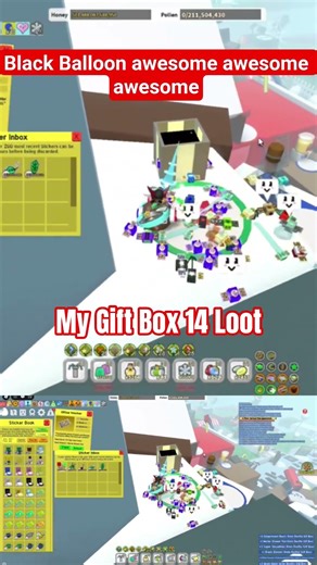 Gift Box 14 Loot Rewards 🐝 Bee Swarm Simulator #roblox #gaming