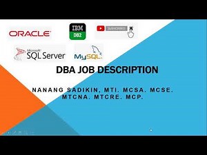 Database Administrator DBA Job Description