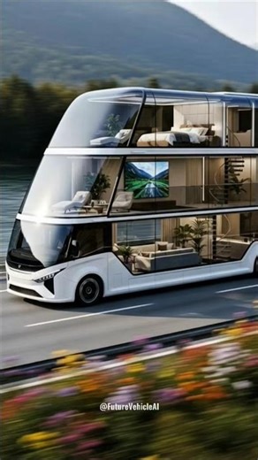 Design Evolution: Futuristic Bus for Smart Cities #futuretech #vehicles #future #bus