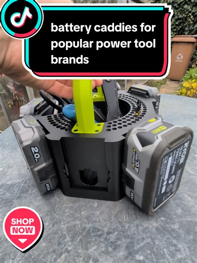 Ryobi ONE  18V battery holder and drill bit organiser review. This compact workshop storage solution is designed to hold up to 8 Ryobi ONE  18V lithium batteries and up to 90 drill bits or impact bits, making it ideal for DIY users, tradesmen, and anyone looking to organise their garage, van, or tool setup. If you use Ryobi cordless tools, this battery caddy keeps everything in one place, easy to access, and reduces clutter while working. Perfect for workshop organisation, tool storage ideas, ga