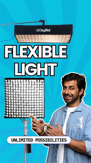 The Future of Lighting for Creators! ✨The Digitek (DFFL 6060) 200W Bi-Color Flexible Fabric LED Light is designed for photographers, filmmakers, and content creators who demand professional-grade lighting. With its 200W power output and 768 premium LEDs, it delivers a massive 18,000 lumens of brightness, ensuring crystal-clear visuals in every setup.You get dynamic control over color temperature (2700K–6500K ±200K), allowing you to switch between warm cinematic tones and cool daylight effects wi