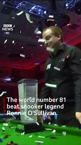 8.1K views · 142 reactions | A few days ago he was a low-ranked snooker player at number 81. Now Jordan Brown has beaten Ronnie O'Sullivan to win a shock Welsh Open victory. https://bbc.in/3bsCXsp | BBC News NI | Facebook