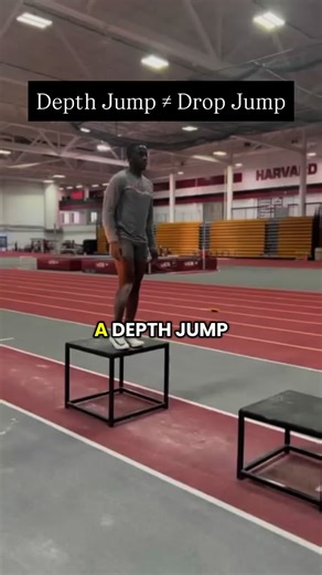 Fred Duncan on Instagram: "Depth jump vs. drop jump the terms get used interchangeably, but there are subtle differences that matter when you’re programming. If you understand how they’re performed and why you’d use them, you can plug them in more effectively. Depth Jump Higher boxes (30–40+ inch) More yielding on landing Goal = explosive strength / maximal jump Longer ground contact than drop jumps Advanced tool for trained athletes Drop Jump Lower boxes (8–12 inches) Stiffer landing, short con