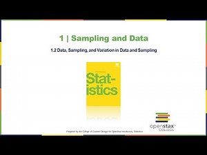 Lesson 1.2 Data, Sampling, and Variation in Data and Sampling