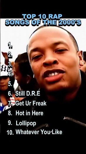 TOP 10 RAP SONGS OF THE 2000S #music #shorts