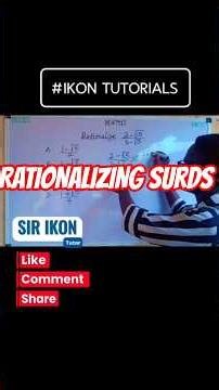 Understand surds the easy way! 💡#Surds #MathTutorial #LearnMath #AlgebraBasics #ProblemSolving