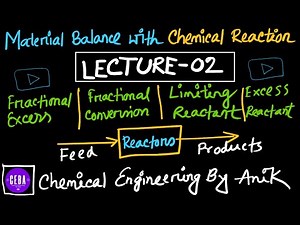 Fractional Conversion | Percentage Conversion | Limiting Reactant | Lecture-02