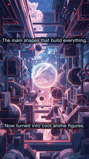 When Basic Geometric Shapes Become Epic Anime Characters