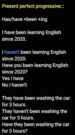 present perfect progressive #voiceeffects #learnanewwordtoday