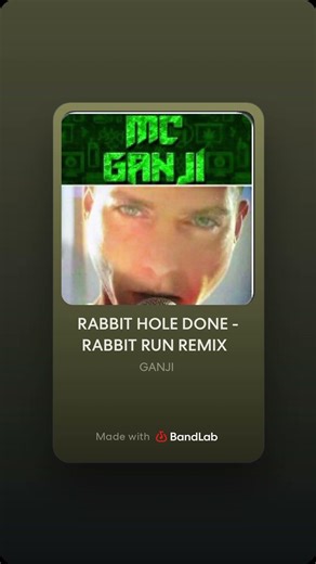 RABBIT HOLE DONE - RABBIT RUN REMIX MATRIX SO IT MAY TAKE TRICKS #rap DONT LET IT BRAIN SWITCH