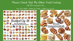 Charming Italian Cuisine Clipart - Pasta, Spaghetti, Ravioli for Commercial Use - Instant Download - Etsy