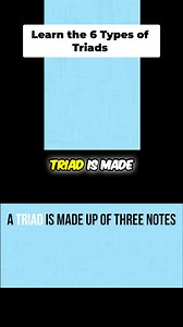 A triad consists of three notes stacked or played in succession. There are six types, each divisible into two stacking intervals. Learn how triads create rich harmonies in music. #MusicTheory #Triads #Harmony #MusicEducation #ChordProgressions | Music Theory Lessons
