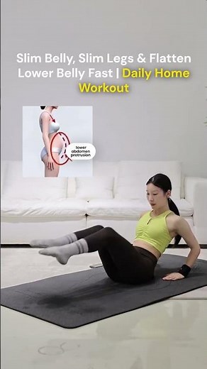 Slim Belly, Slim Legs & Flatten Lower Belly Fast | Daily Home Workout #viral #trending #SlimBelly