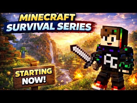 Minecraft Survival Series Begins! 😱🔥 | First Day Grind | LIVE