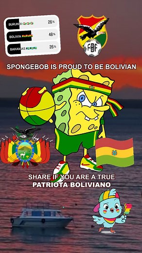 spongebob pantaloni pătrați on Instagram: "SpongeBob is PROUD to be BOLIVIAN 🇧🇴🇧🇴🇧🇴 BOLIVIA THE LAND OF THE ANDEAN PEAKS AND VAST SALT FLATS WHERE THE SPIRIT OF THE ANCESTORS STILL RESONATES THROUGH THE AIR YOU ARE THE LAND OF TITICACA AND THE AMAZON THE LAND OF RAINBOW-COLORED MARKETS AND ANCIENT RUINS WHERE THE CULTURE OF THE AYMARA AND QUECHUA LIVES ON IN THE HEARTS OF YOUR PEOPLE YOU ARE A LAND OF RESILIENCE OF BEAUTY OF PRIDE WHERE TRADITION AND MODERNITY WALK HAND IN HAND BOLIVIA YOU