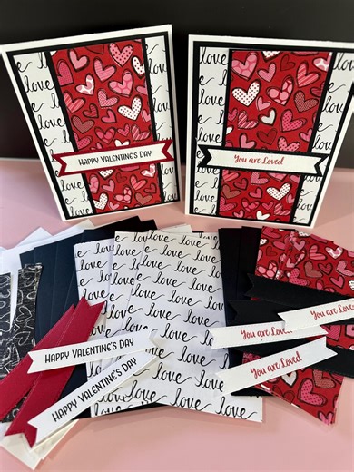 DIY Valentine Card Making Kit, 6 Cards and 2 Different Designs - Etsy