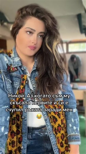 Stylish Fashion Statement: Denim Jacket and Leopard Scarf