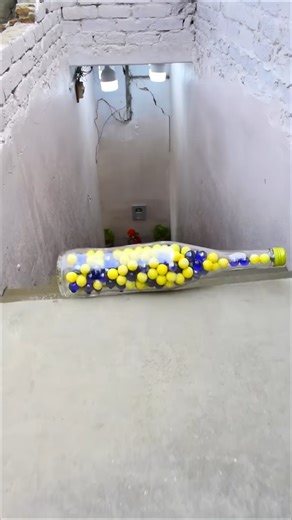 Red VS Blue Breaking glass bottle ⚠️🔥 Crushing Crunchy & Soft Things #shorts #asmr #satisfying