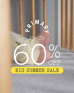 The Big Summer Sale is here! Up to 60% OFF for a limited time, including ALL swim, ALL baby, ALL dresses & so much more. ☀️ Stock up on everything they need right now! | Primary.com