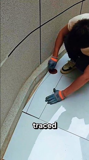 Perfect Tile Cutting Technique | Precision Layout & Grinder Control