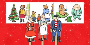 Stick Puppets to Support Teaching on The Jolly Christmas Postman