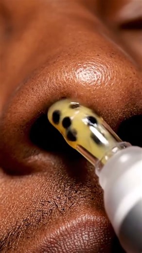 Macro Blackhead Extraction ASMR | Vacuum Suction Treatment 4K #macroasmr #satisfying #skincare